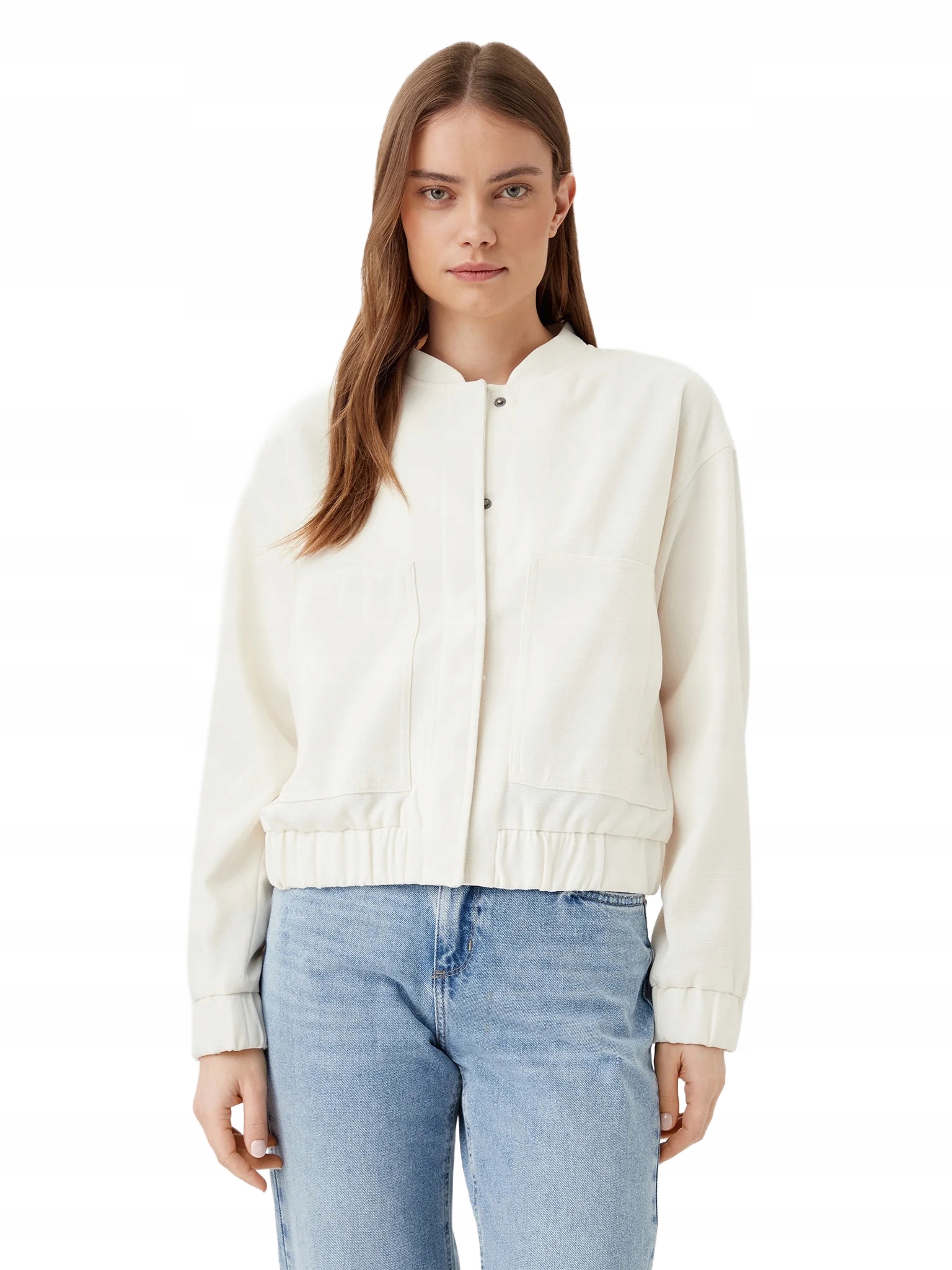 Pieces Ecru Dámská Krátká Bomber Bunda XL 6BA