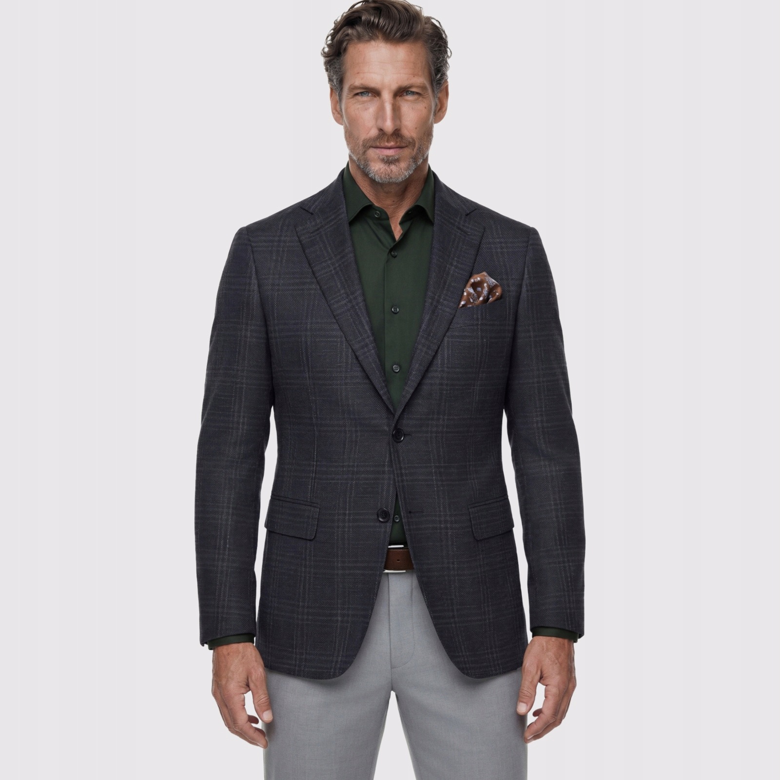 Tmavě modrá sako bunda Slim Fit Pako Lorente vel 176/50