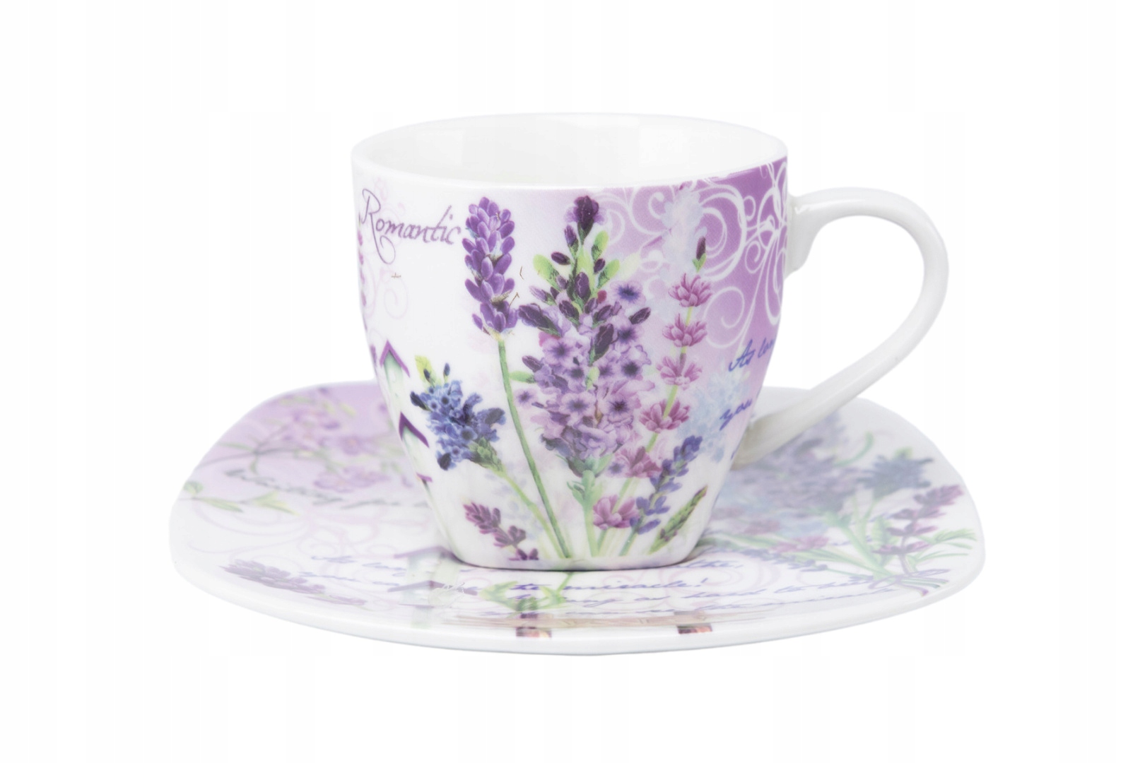 Zestaw kawowy 2 filiżanki do kawy lawenda prezent EAN (GTIN) 5902349014982