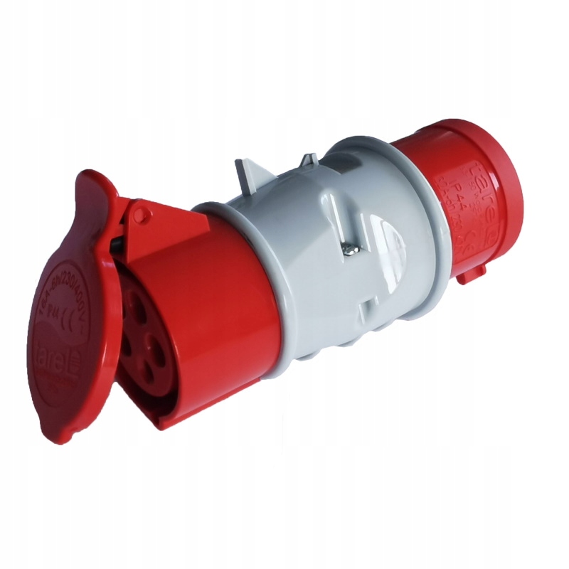 ADAPTER PRZEJŚCIÓWKA WTYCZKA 16A 5P PLUS GNIAZDO 32A 5P IP44 TAREL EAN (GTIN) 5903874959977