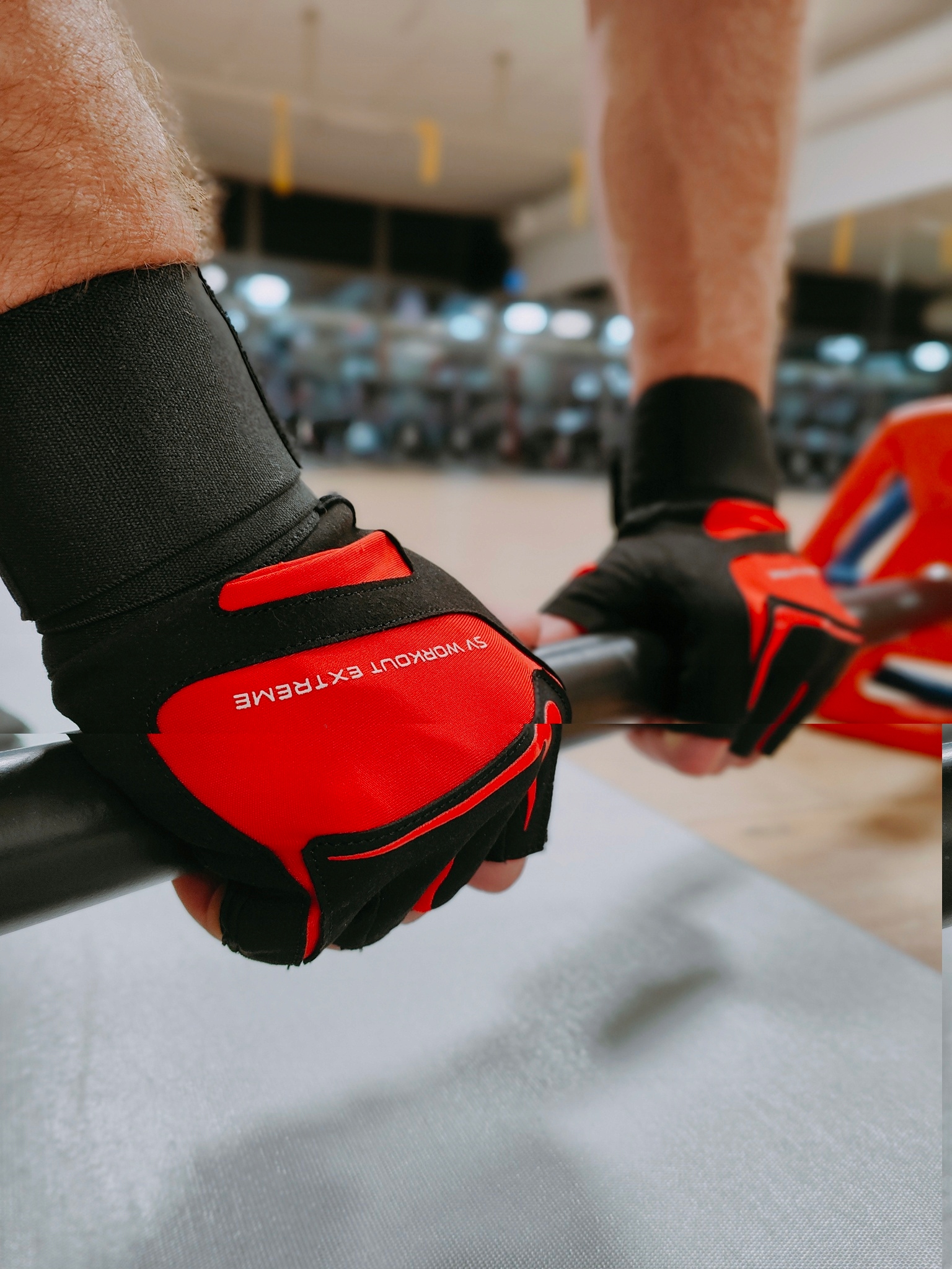 RĘKAWICE FITNESS NA SIŁOWNIĘ RĘKAWICZKI TRENINGOWE SPORTVIDA M Właściwości oddychające szybkoschnące