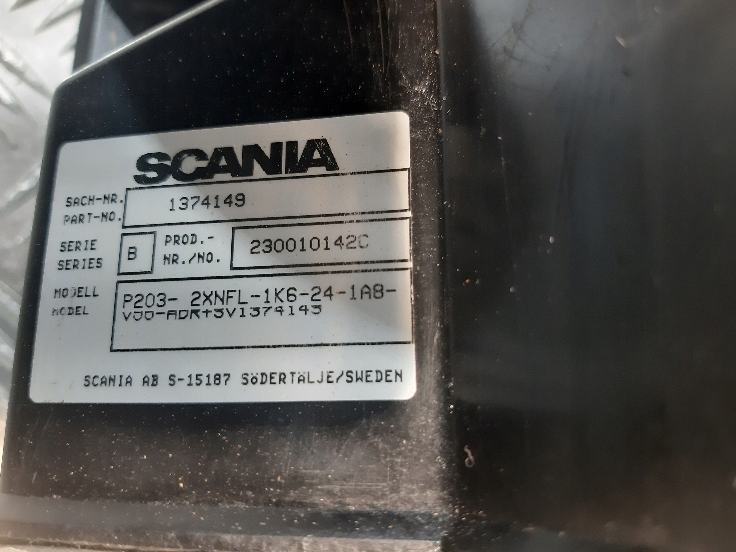 1374149 B CENTRALNE SMAROWANIE SCANIA