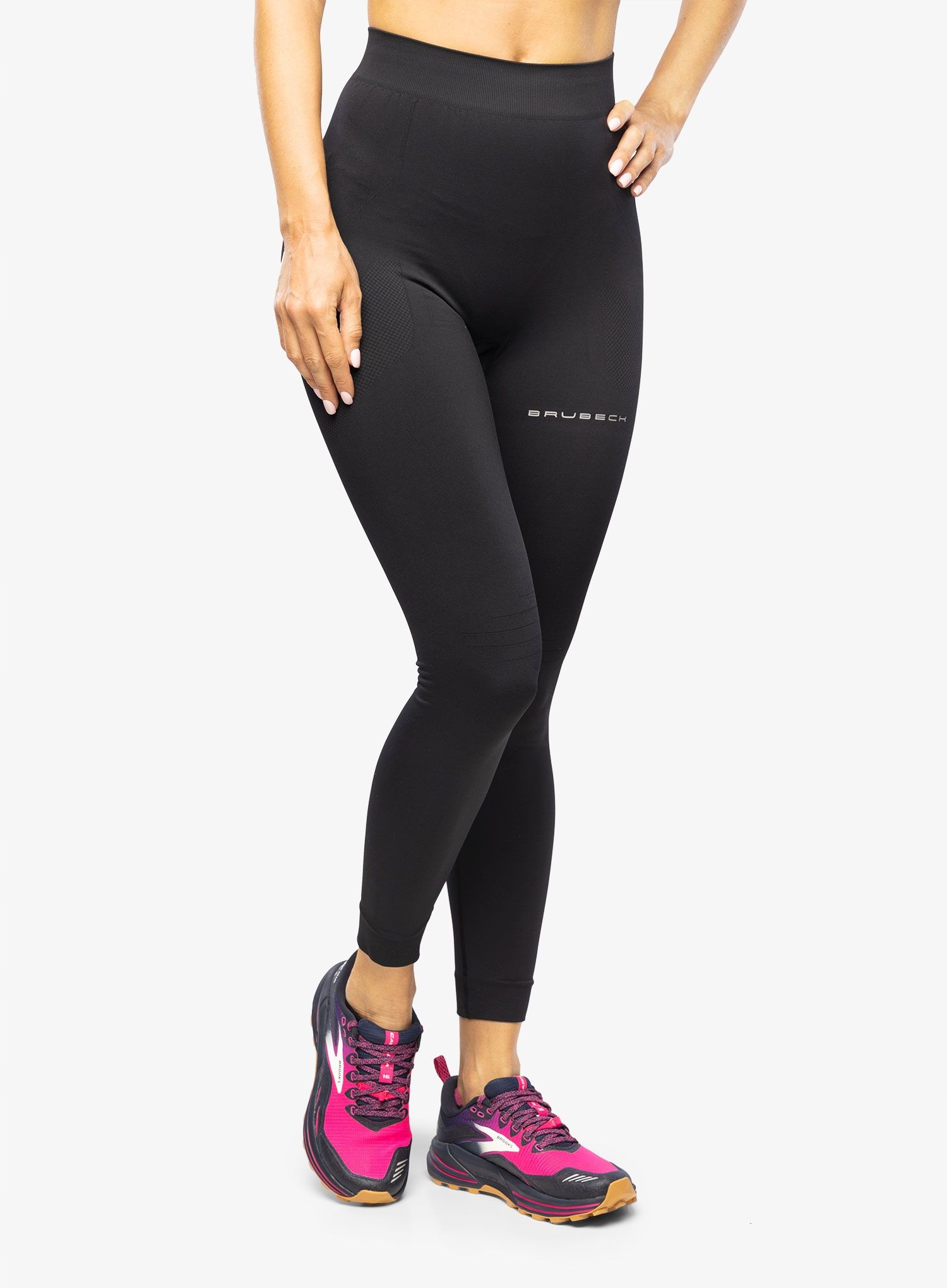 Legginsy do biegania damskie Brubeck Running Force black L