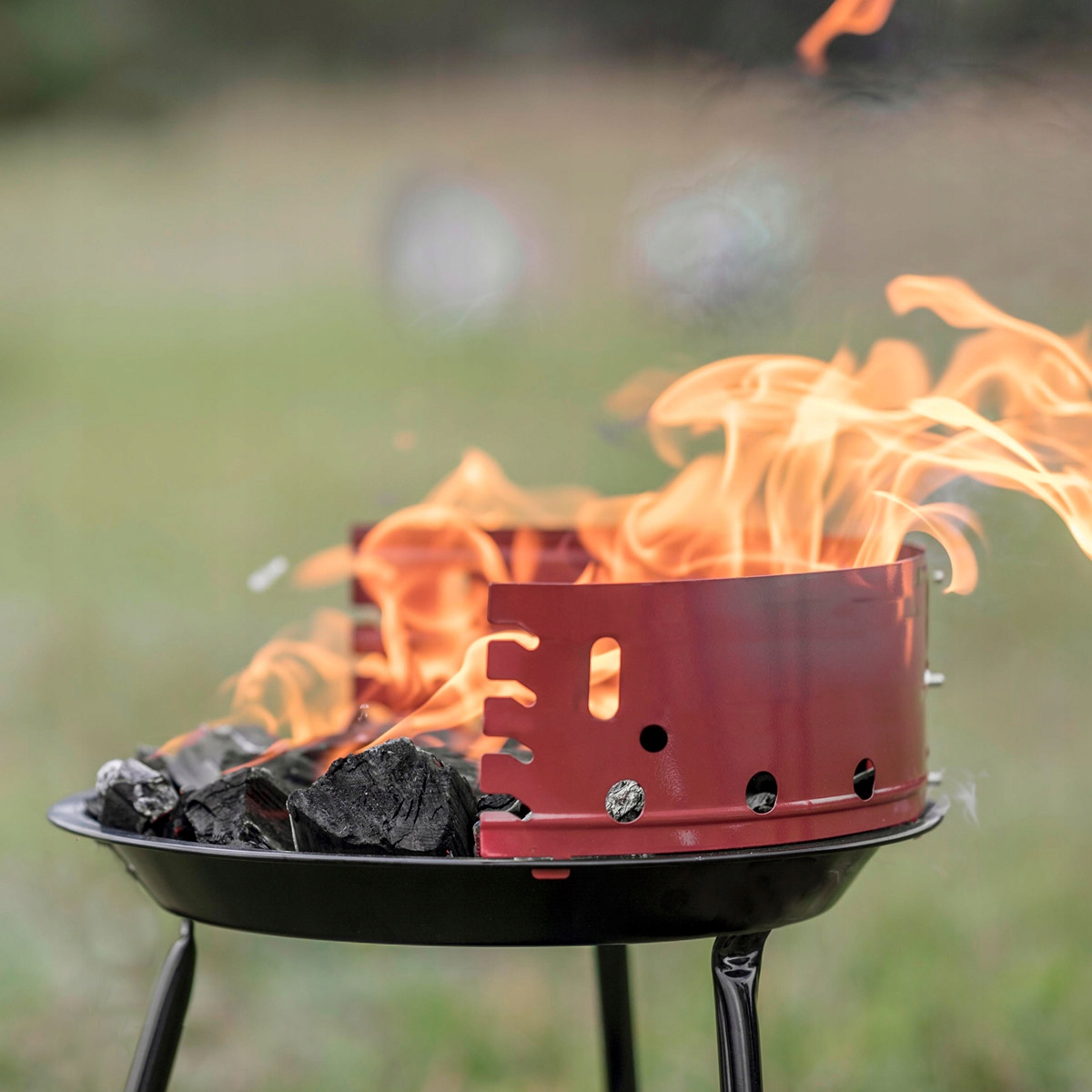 GRILL WĘGLOWY OGRODOWY TURYSTYCZNY WYJMOWANY RUSZT Producent Heckermann