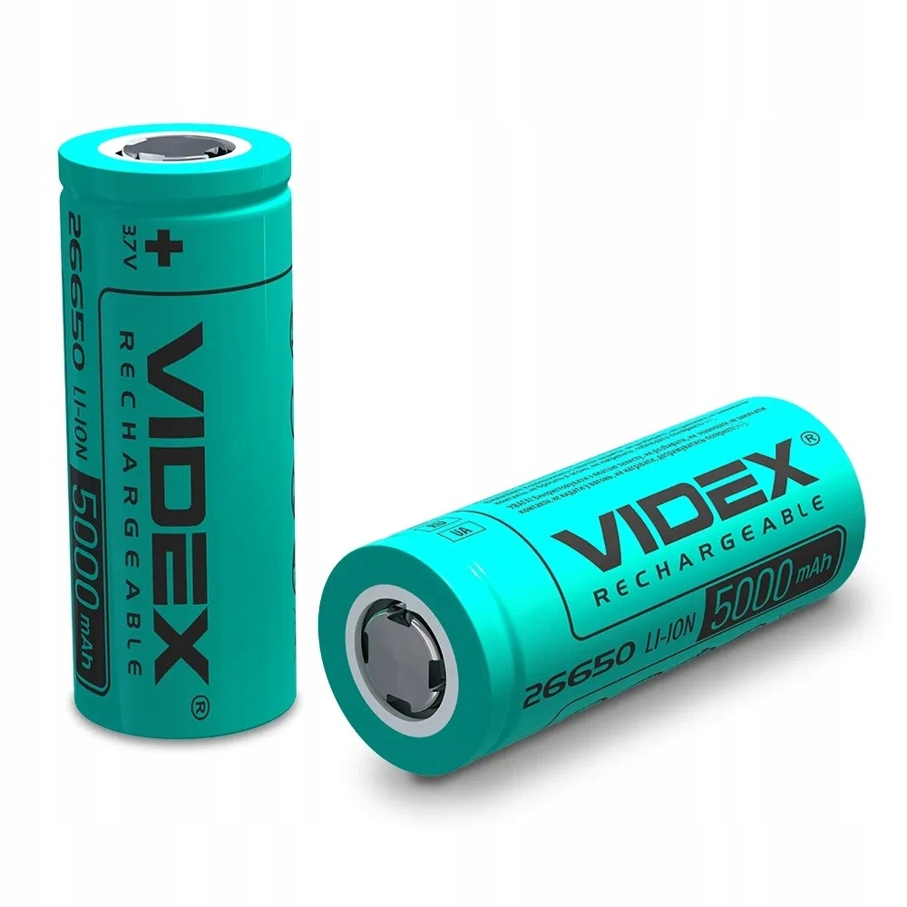 Akumulator 26650 5000 mAh Li-ion 3,7 V Videx bez zabezpieczenia