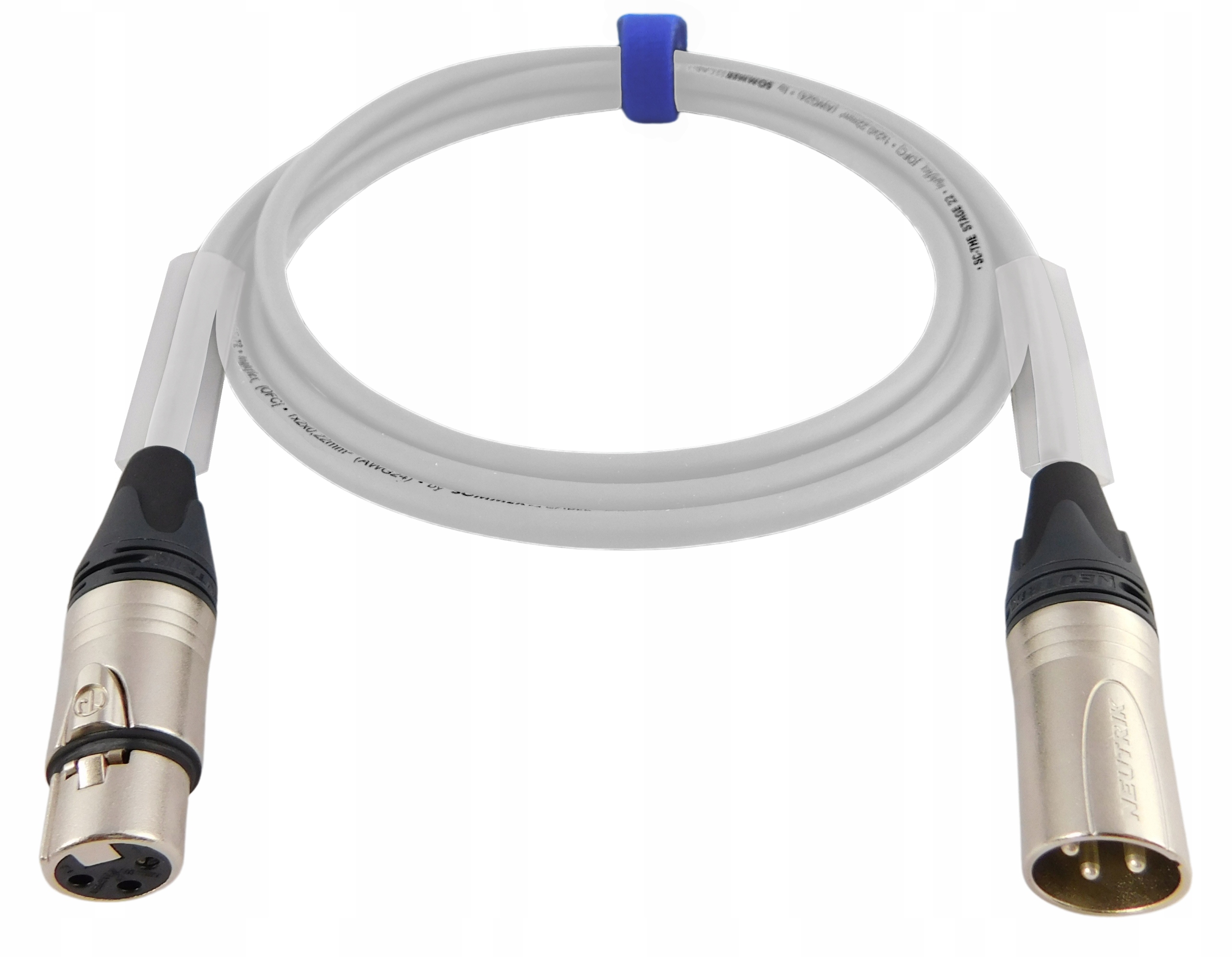 Szary Sommer Stage Kabel Xlr Xlr Neutrik 0,5m