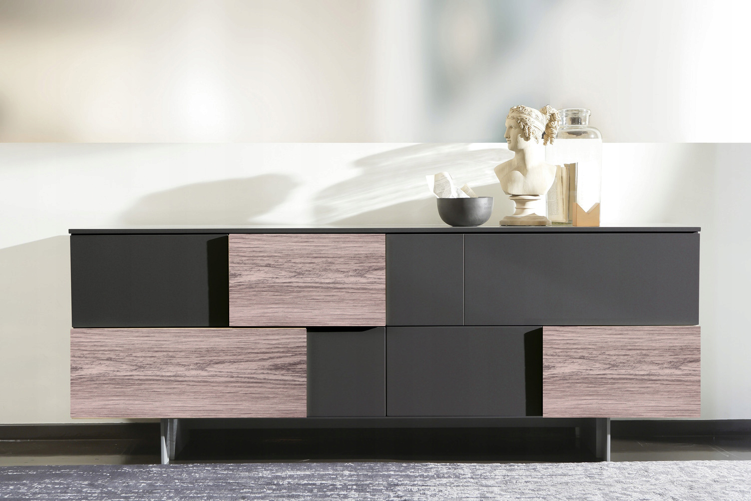 OKLEINA MEBLOWA SAMOPRZYLEPNA 45x50 DĄB SZARY Motyw drewno