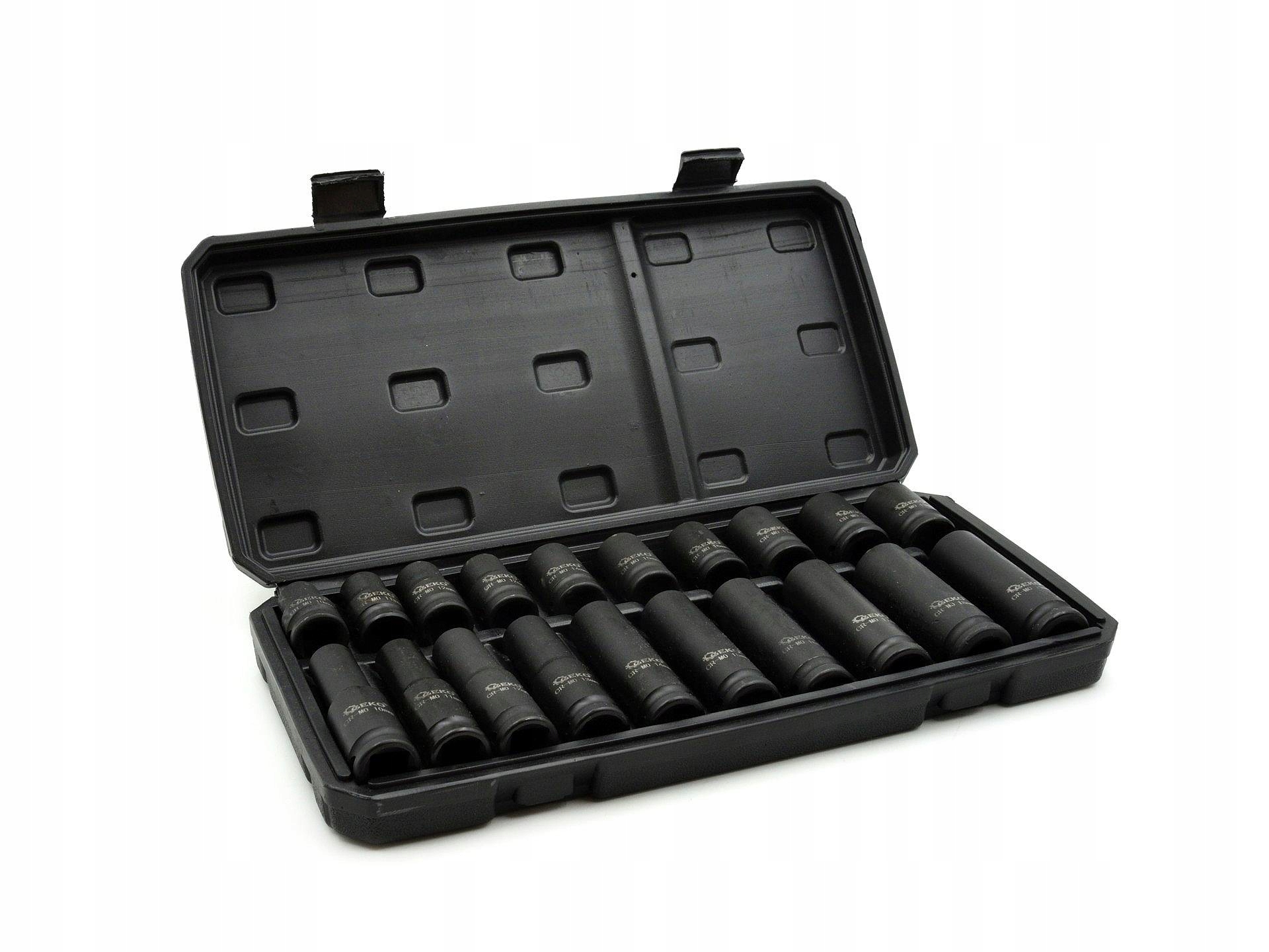 Набор ударных колпачков 1/2 10-19 мм 6-угловой CR-MO