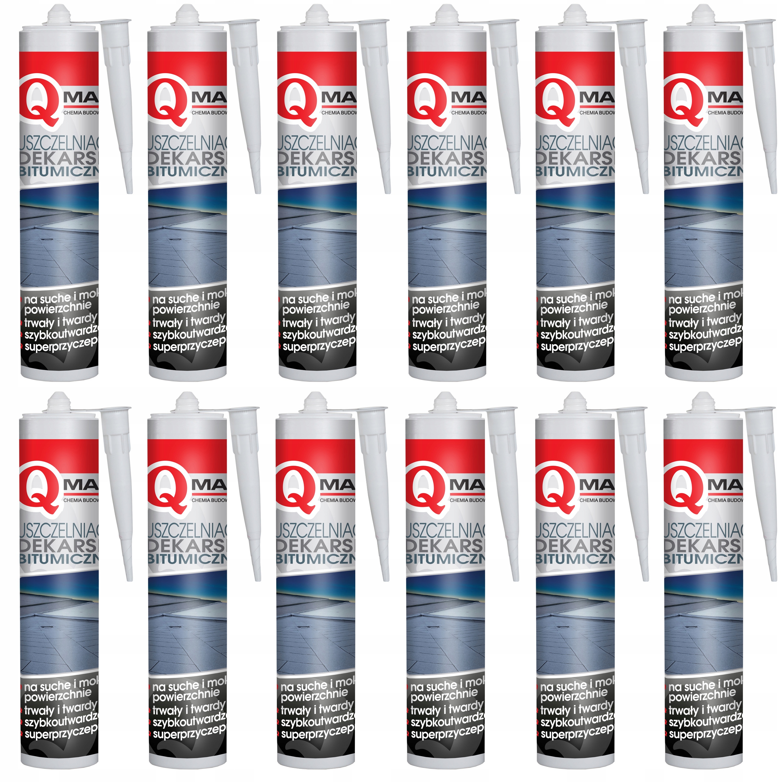 

Qmar Uszczelniacz Dekarski Bitumiczny 12x300ml