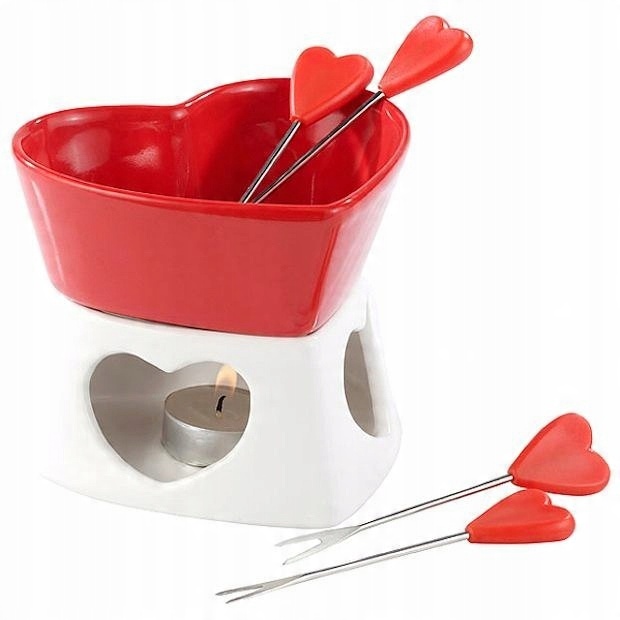 

Zestaw Do Czekoladowego Fondue Serce Widelczyki