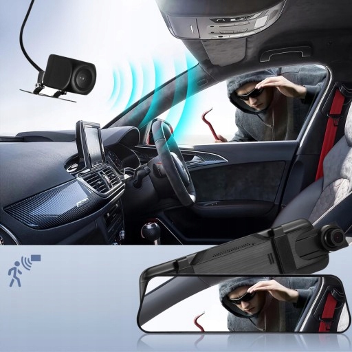 KAMERA DO SAMOCHODU REJESTRATOR JAZDY W LUSTE Waga produktu z opakowaniem jednostkowym 0.75 kg