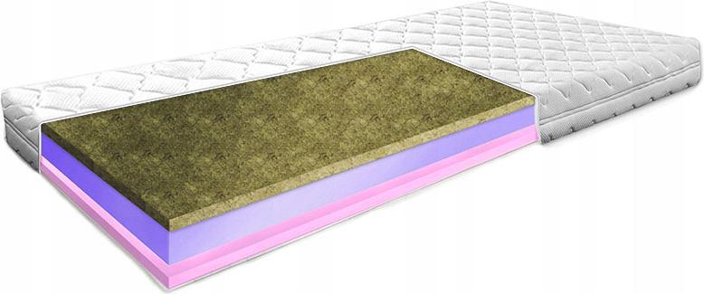 Materac piankowy 90x200 20 cm trawa elastyczna hr z pianki zdrowotny H3