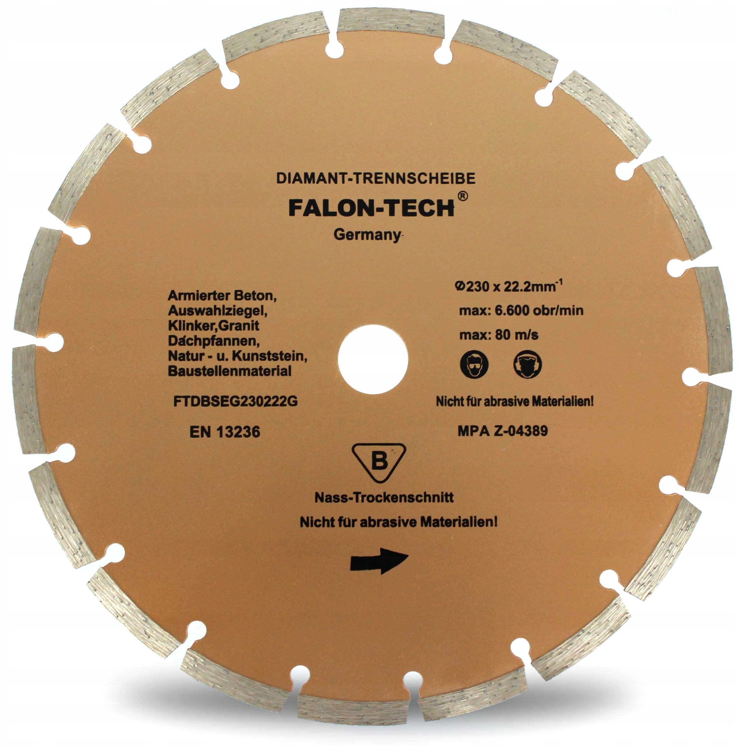 

Tarcza Diamentowa 230 x 22,2 Segment Falon Tech