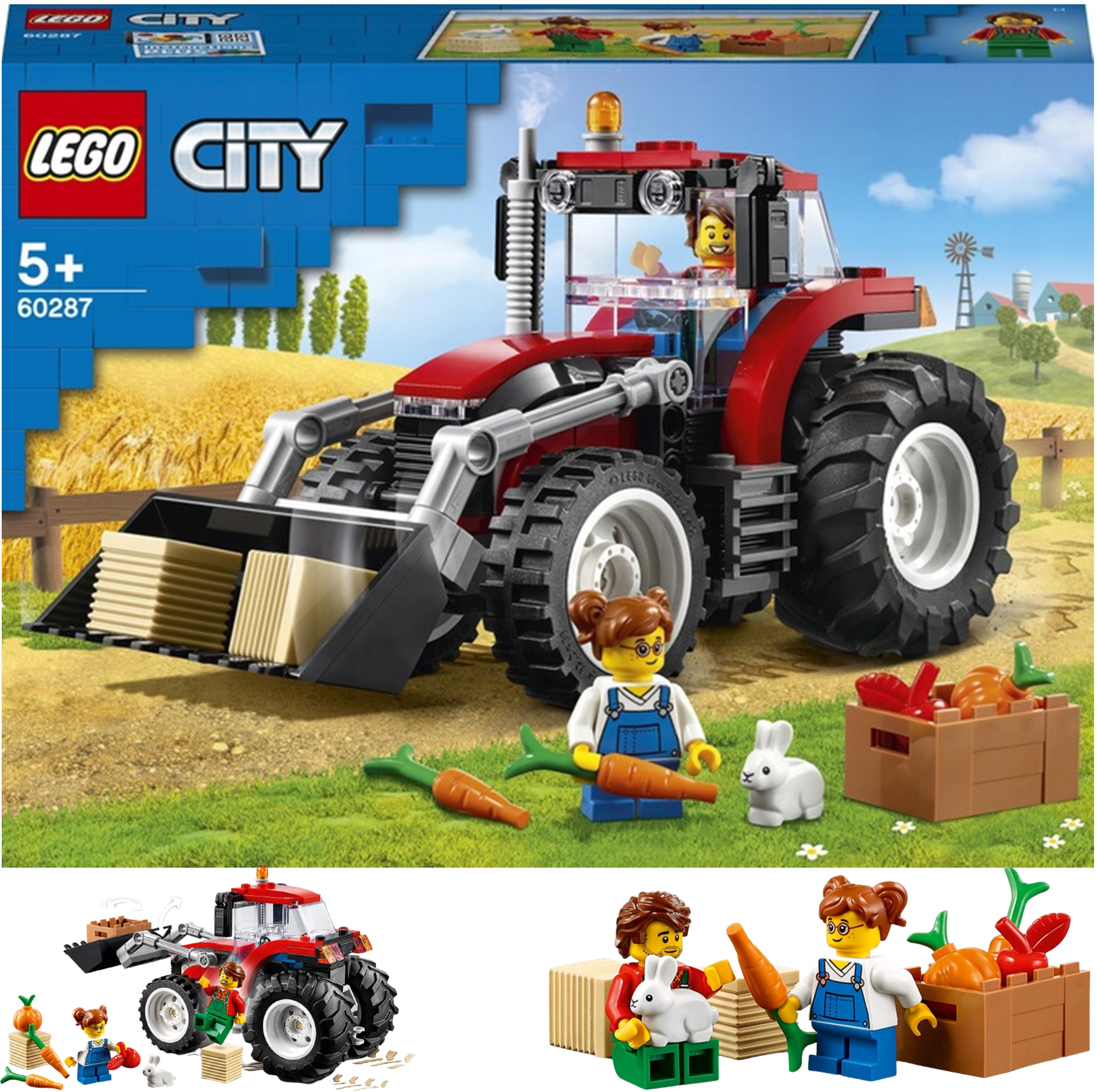 

Lego City Traktor 60287 Kombajn Ciągnik Rolniczy