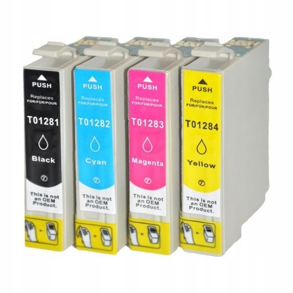 

Zestaw 4x tusz do Epson T1281-T1284 Cmyk zamiennik
