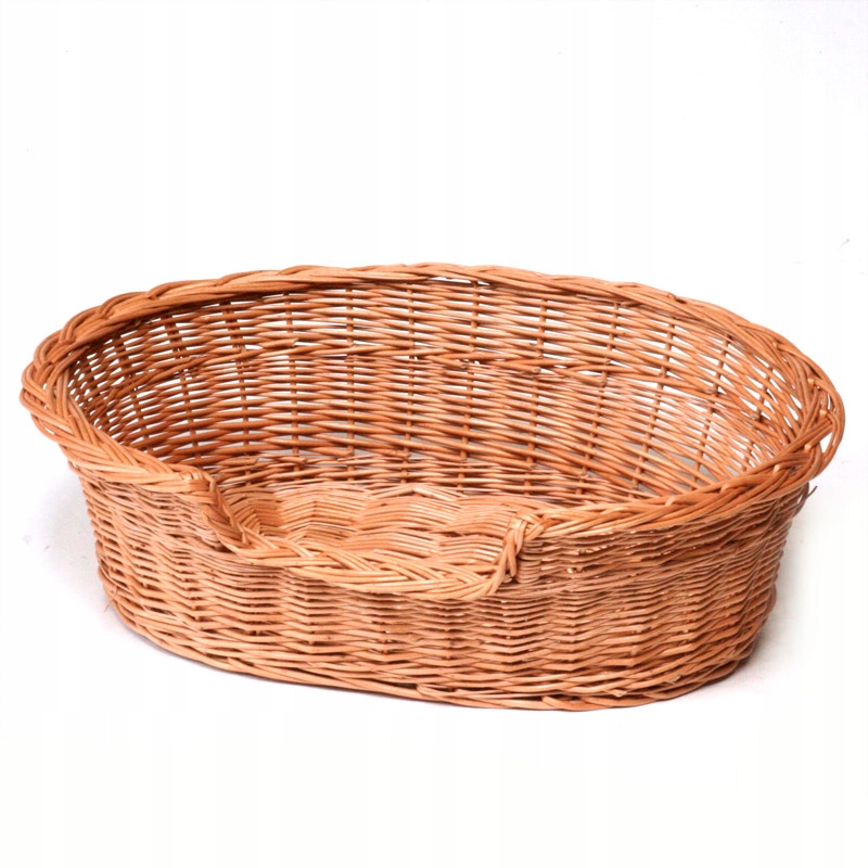 Esmira proutěný koš pro psa a kočku s nízkým vstupem 80x60 H: 26 cm