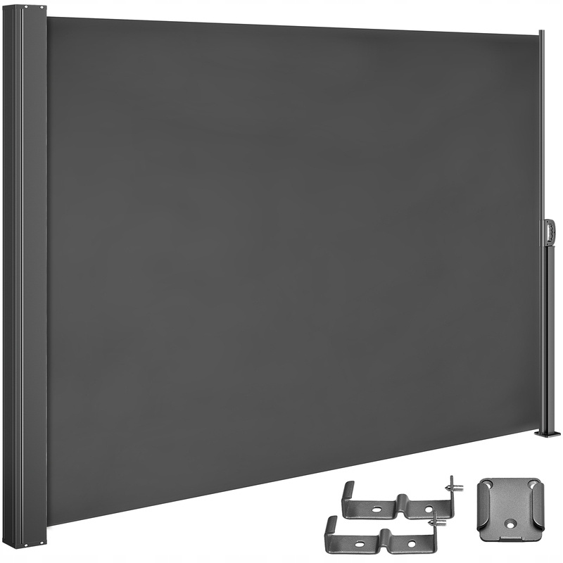 Markiza Boczna Rozkładana Parawan Antracyt 300x160