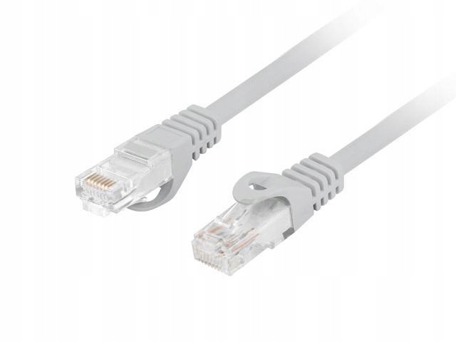 Lanberg Patchcord Kabel Ethernet Utp CAT6 5M Lszh Cu Szary Do Sieci