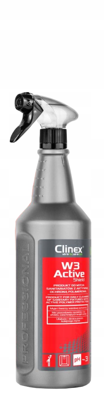 

Clinex W3 Active Shield 1L Szyby prysznicowe