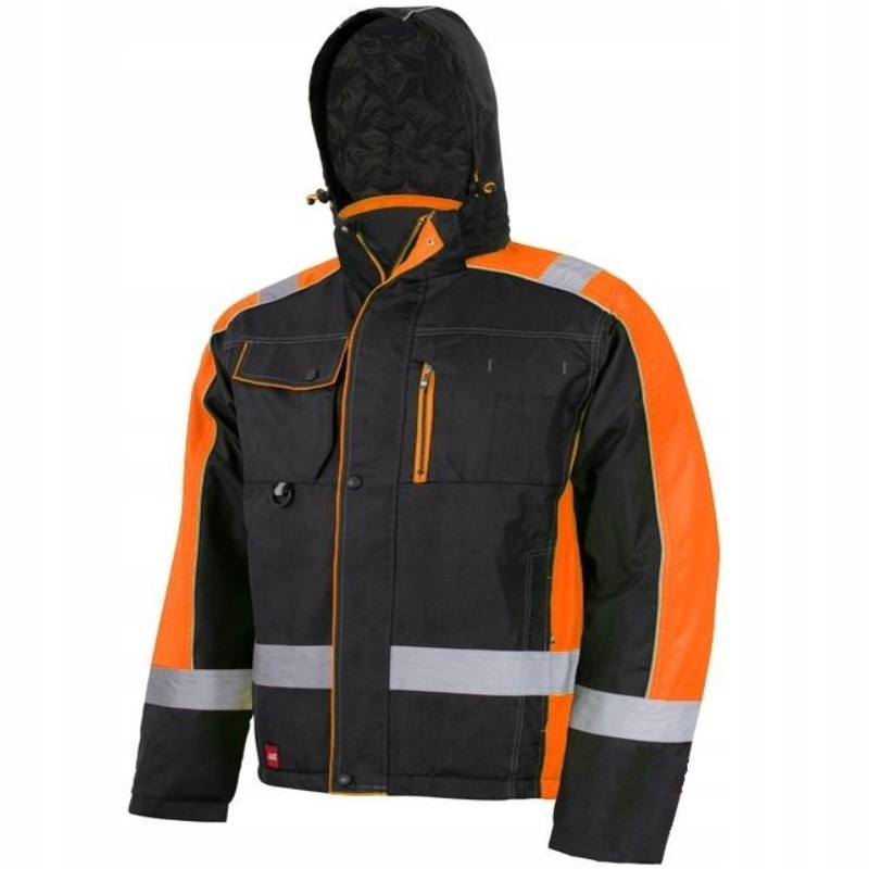 Zimní výstražná Zateplená Reflexní Pracovní Bunda