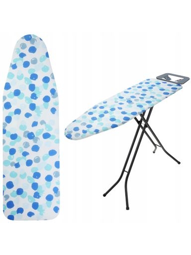 Levně 2x Kadax Obal na žehlicí prkno Natahovací podložka 126x45 cm Tečka