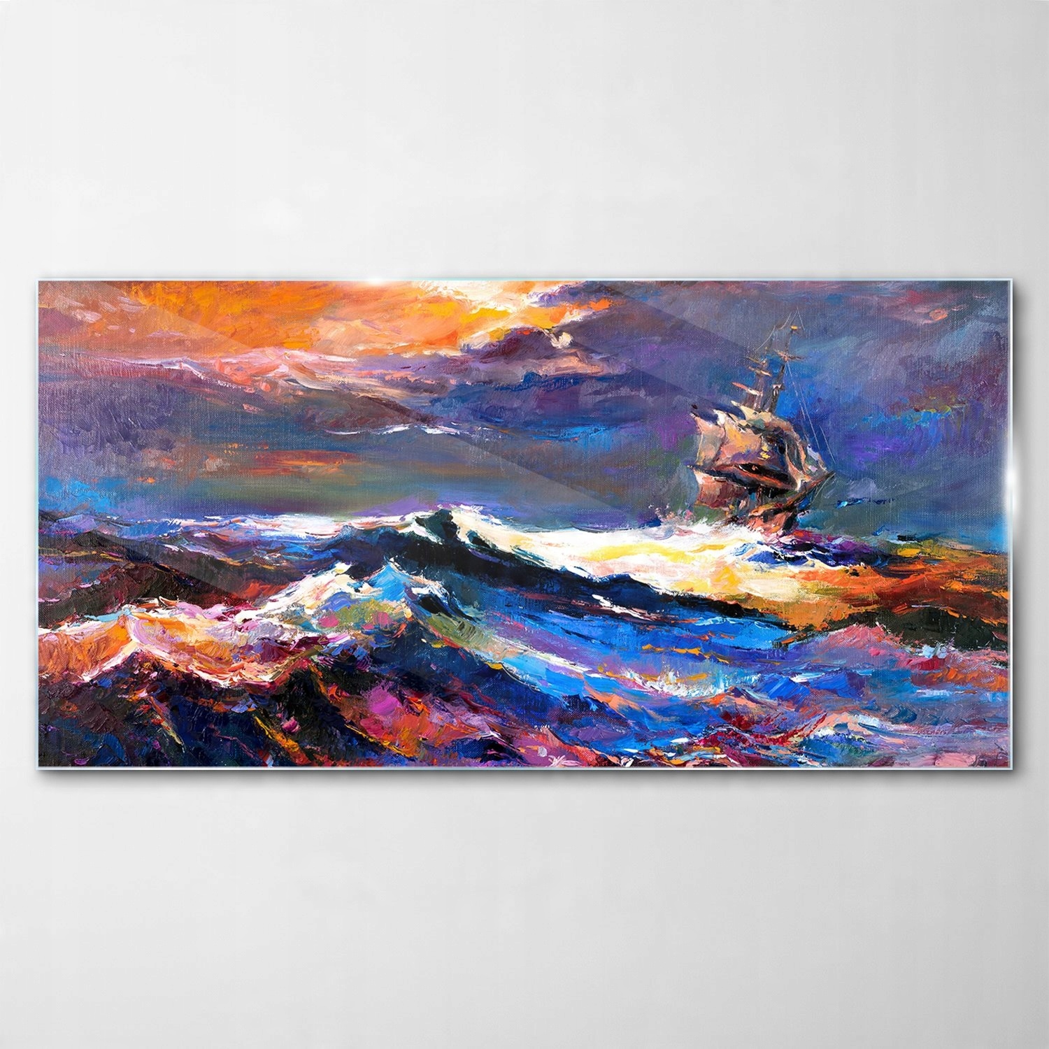 

Obraz Szklany Dekor Morze Krajobraz Statek 120x60