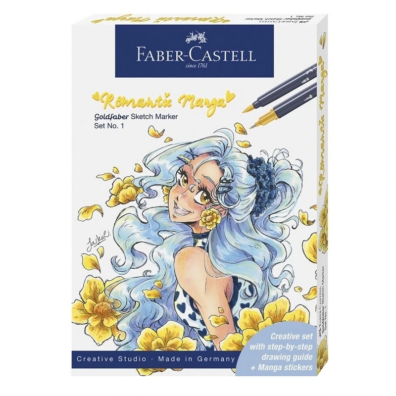 Faber-castell lihové Goldfaber Dual, set 8ks Romantic Manga příslušenství