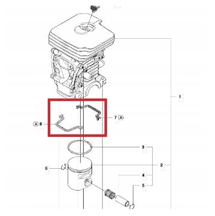 USZCZELKA CYLINDRA KPL HUSQVARNA 135/140/435/440 EAN (GTIN) 7391883259627