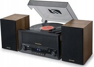 Muse MT-120 MB Manualny Napęd paskowy Przedwzmacniacz Bluetooth Brązowo-czarny