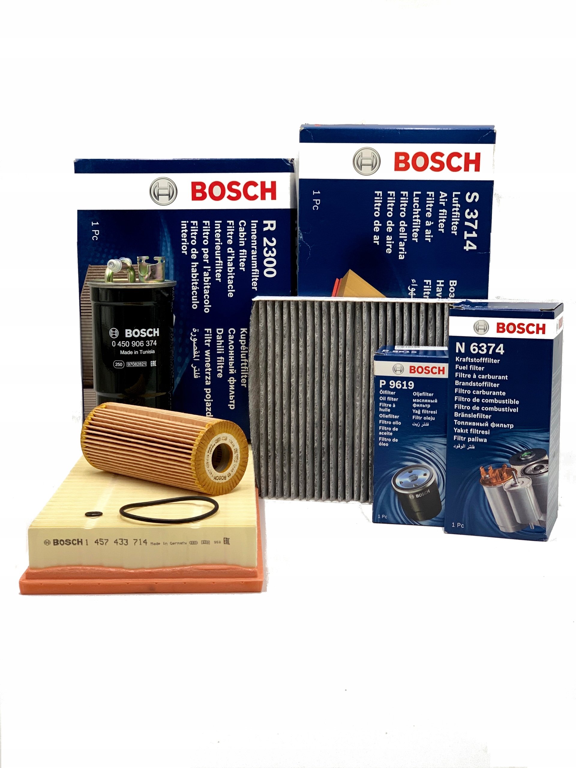 Sada 4 Filtrů Bosch Vw Golf 4 IV Bora Škoda Octavia A Audi A3 8L 1.9 Tdi