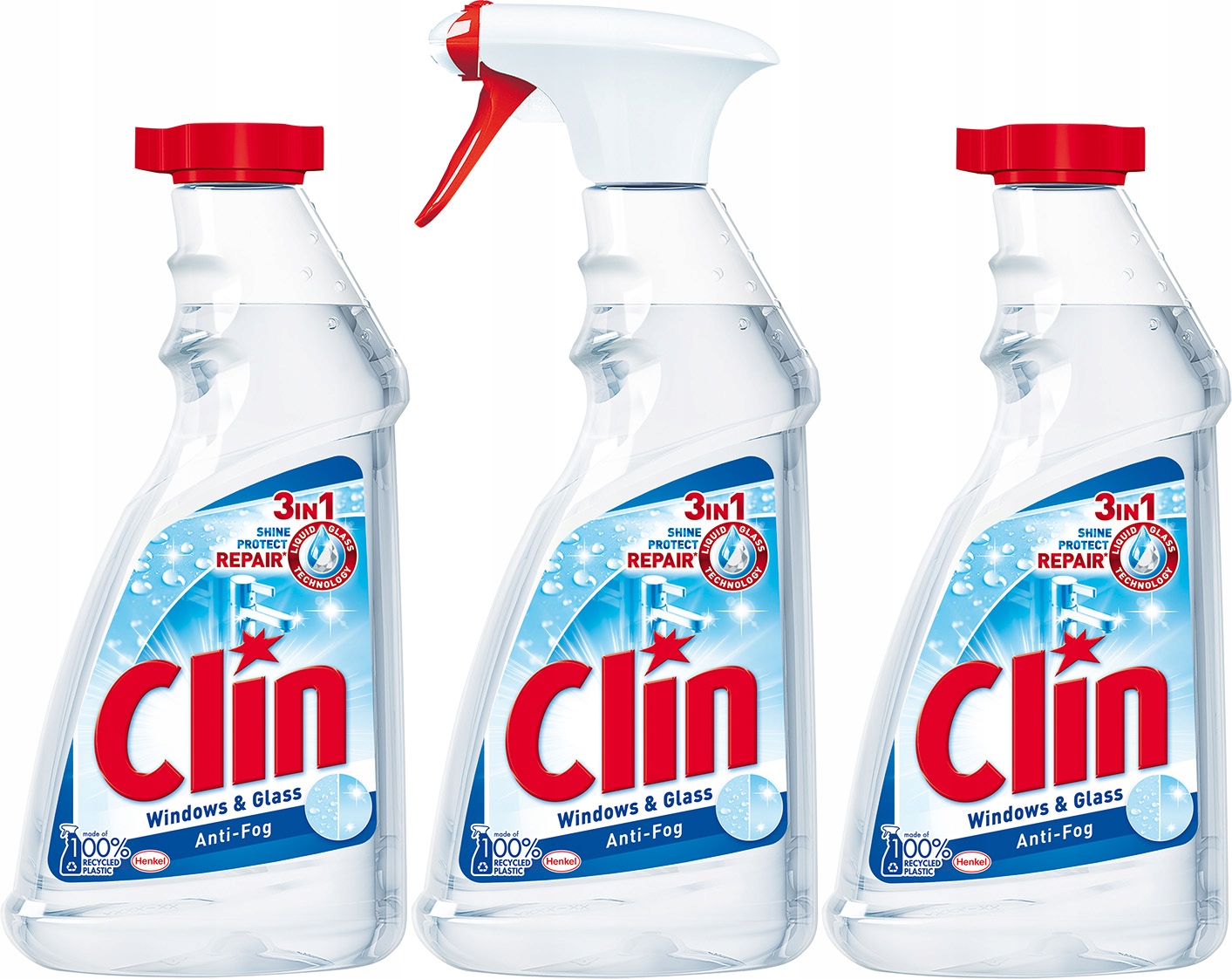 

Płyn do mycia szyb okien Clin Antypara zestaw 3szt