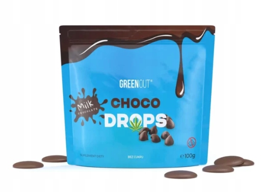 

Czekoladki konopne Green Out Choco Drops Milk