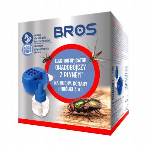 

Bros Elektro płyn na muchy, komary i mrówki 3w1