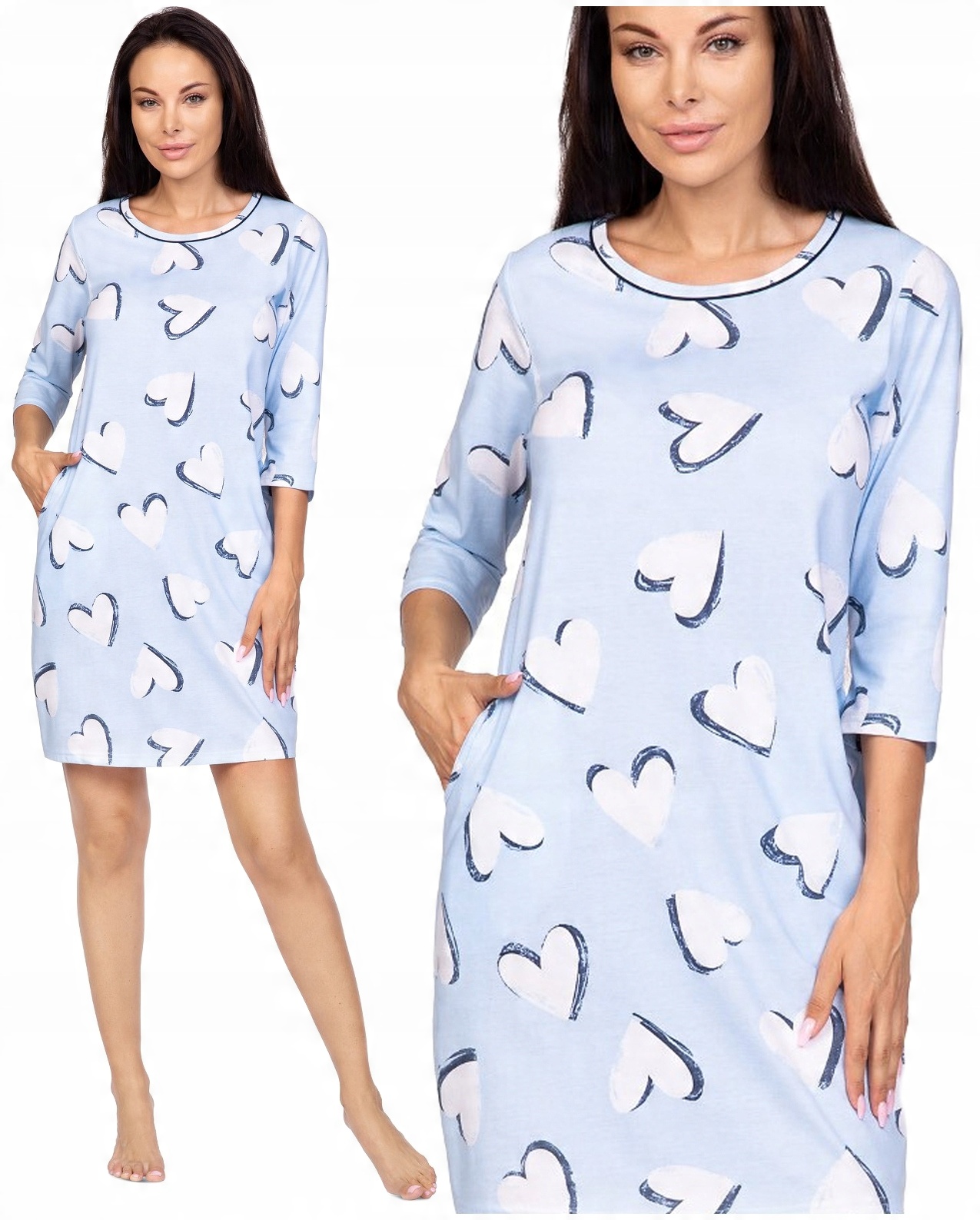 

Regina 398 koszula nocna w Serca w2 bawełna XL