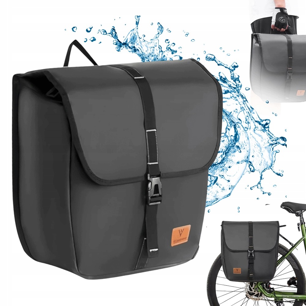 Sakwa Rowerowa Wodoodporna Sakwa Na Bagażnik Boczna Tylna 20L Wytrzymały
