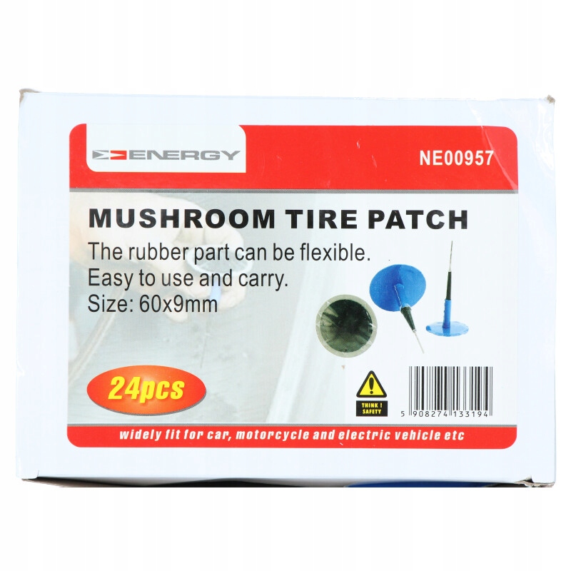 ШТИФТИ ДЛЯ РЕМОНТУ ШИН 9/60 ММ 24 ШТ.