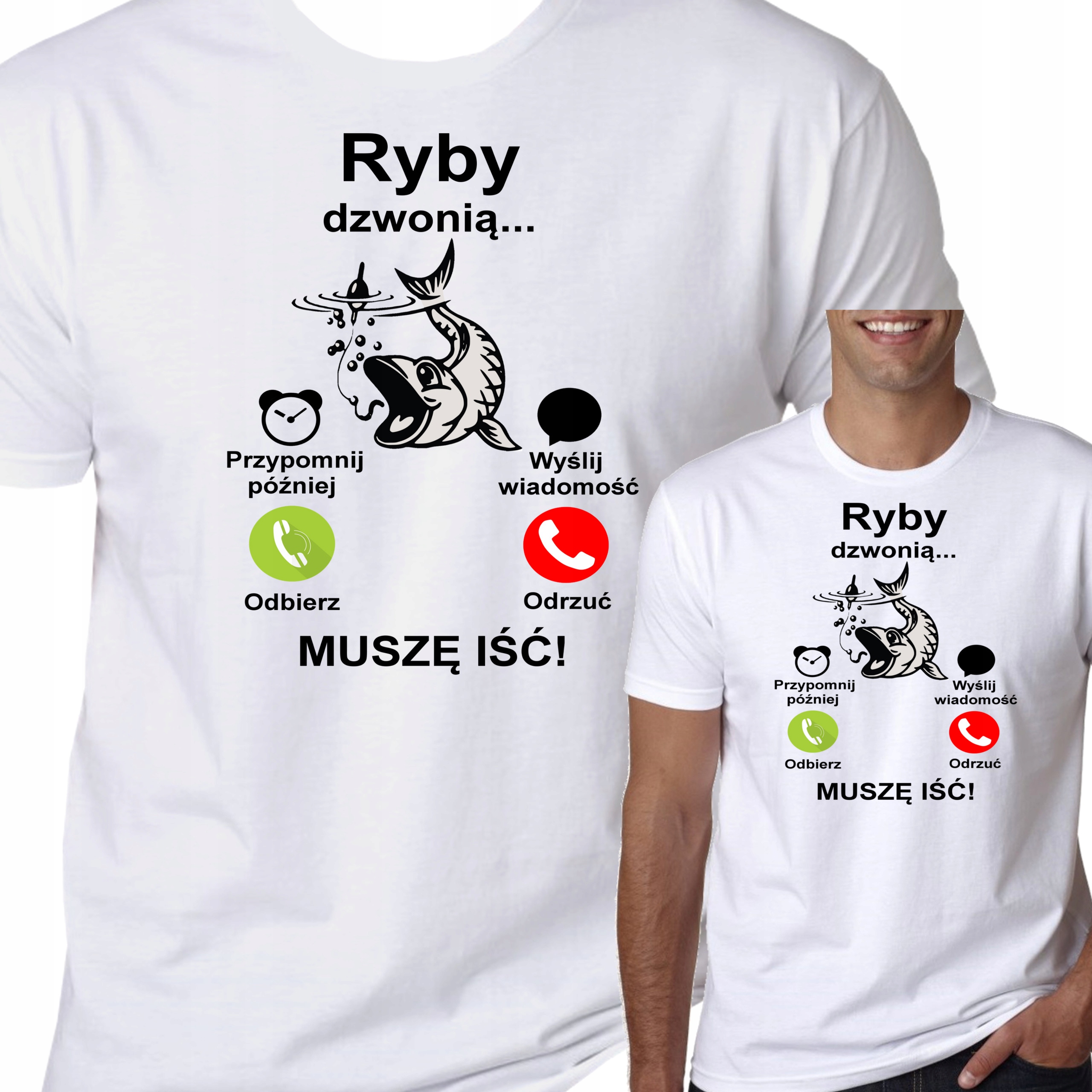 

Koszulka Ryby Dzwonią Wędkarz Śmieszne S 1015