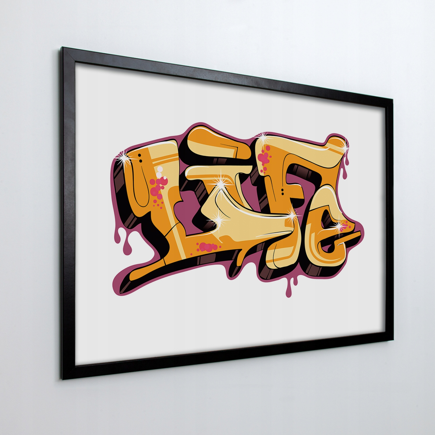 Nástěnný fotoobraz v 3D rámu graffiti 70x50 cm