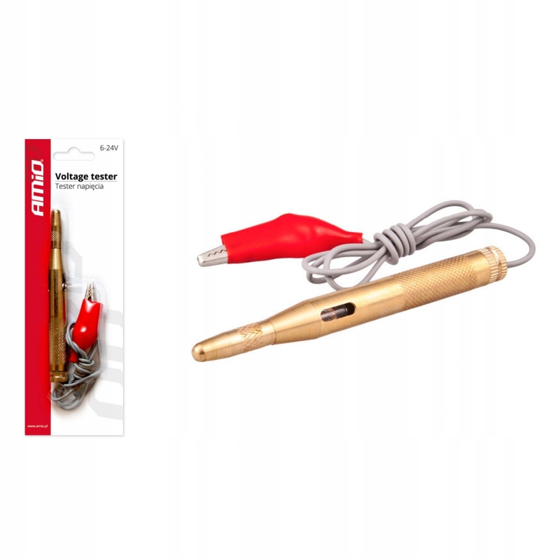 AMIO TESTER PROBNIK NAPIECIA 6V 12V 24V META