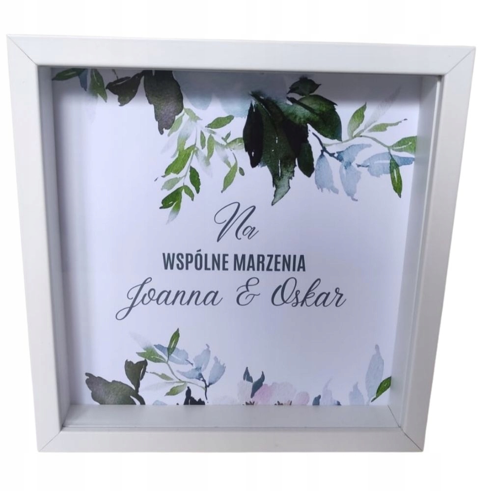 

Skarbonka ramka personalizowana,