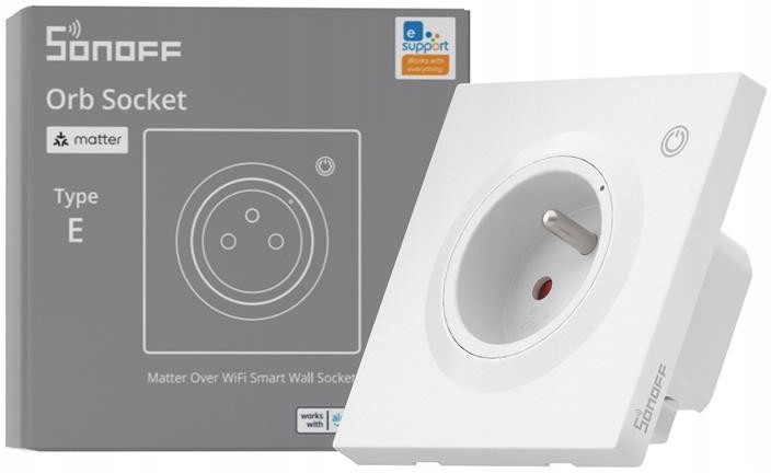 Inteligentní nástěnná zásuvka Sonoff WS01TPE-E WiFi (typ E)