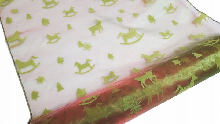 

Organza dekoracyjna łańcuch na choinkę Materiał Śp