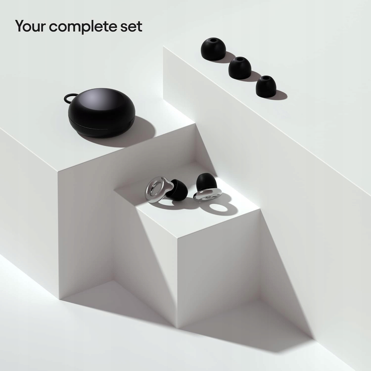 ZATYCZKI DO USZU WYCISZAJĄCE STOPERY WKŁADKI DO SPANIA PŁYWANIA ETUI SILVER Model Quiet Zen Silver - Pro