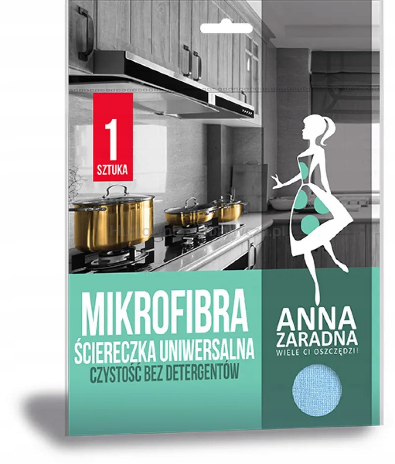 Anna Zaradna Mikrovláknová univerzální utěrka 1 ks, modrá