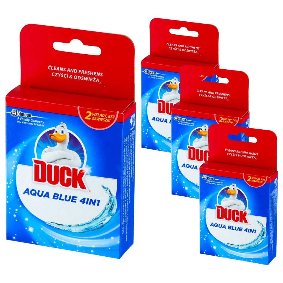 DUCK AQUA 4in1 WKŁAD do ZAWIESZKI 80g x 4 szt