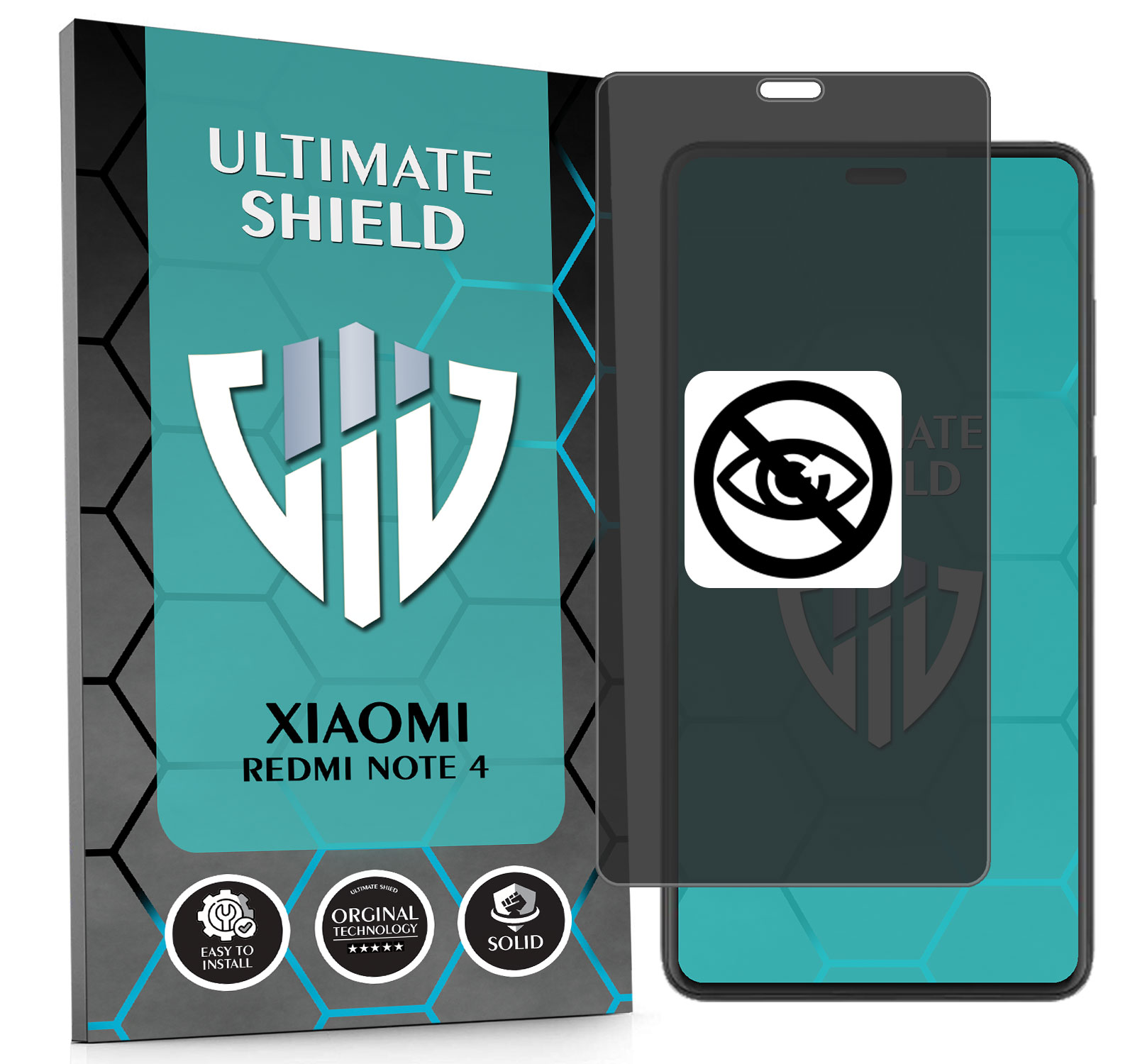 Sklo Private Anti-spy 5D Pro Xiaomi Redmi Note 4 Hydrogelové