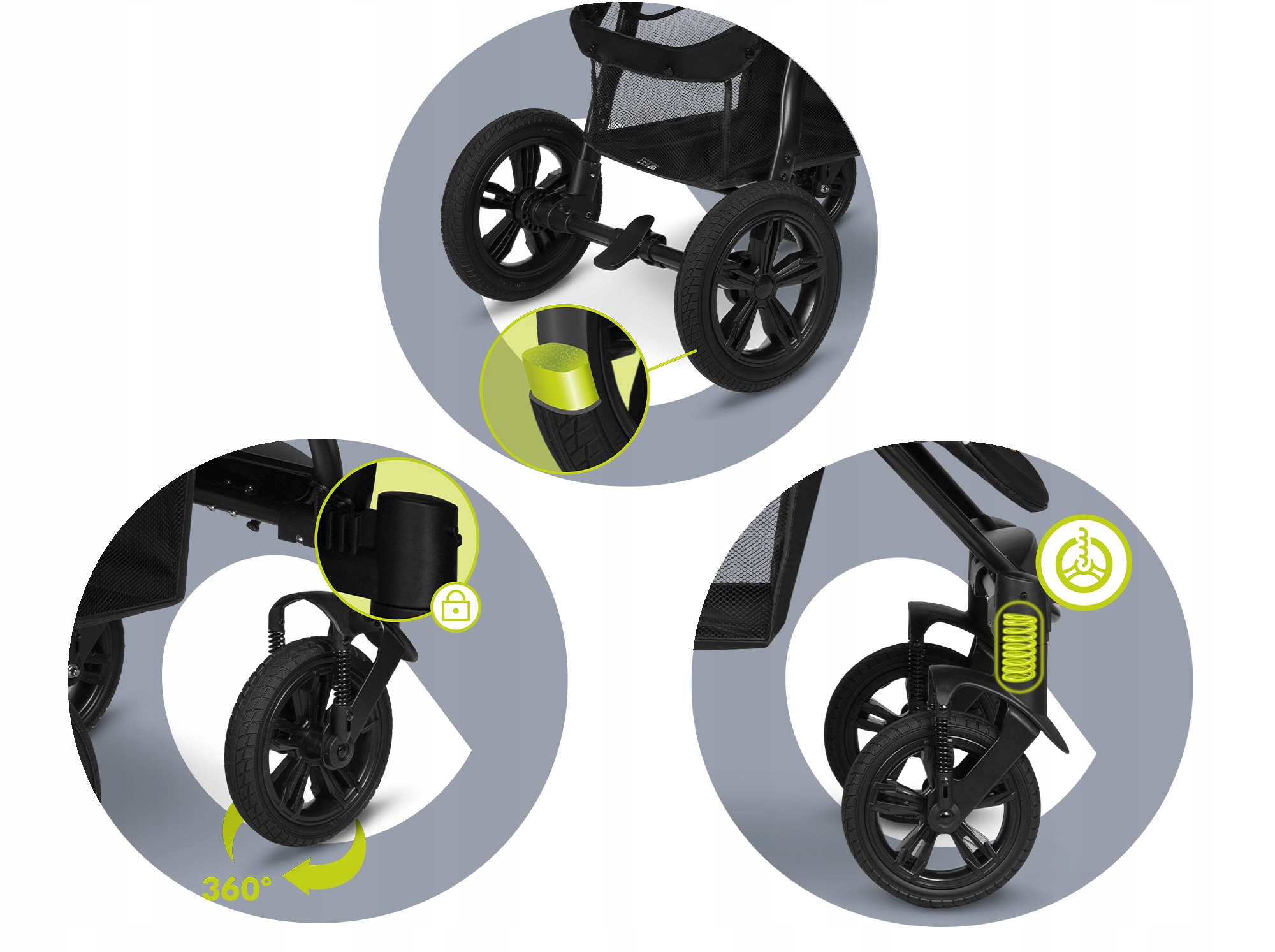 WÓZEK SPACEROWY LIONELO ANNET TOUR 22KG DUŻE KOŁA Model LO-ANNET TOUR