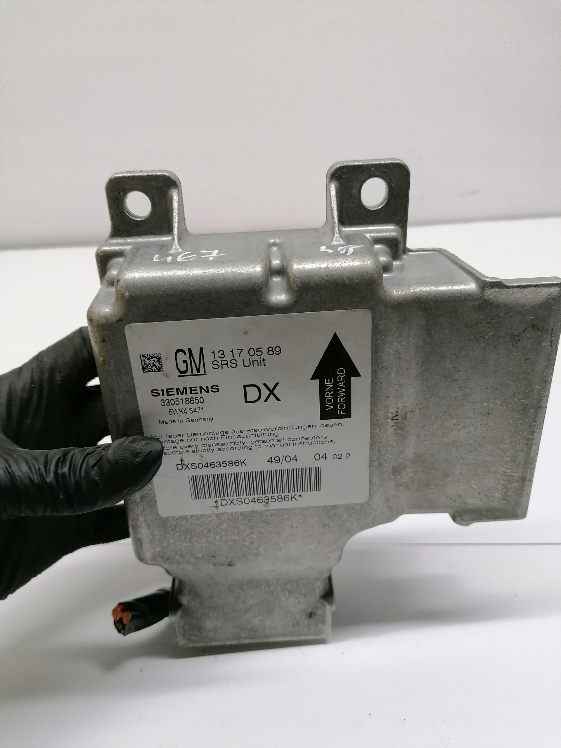 Sensor airbag Opel OE 13170589
