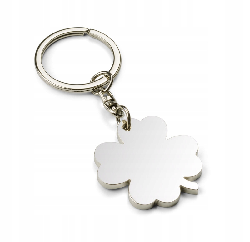 Brelok Metalowy Koniczynka LUCK Srebrny