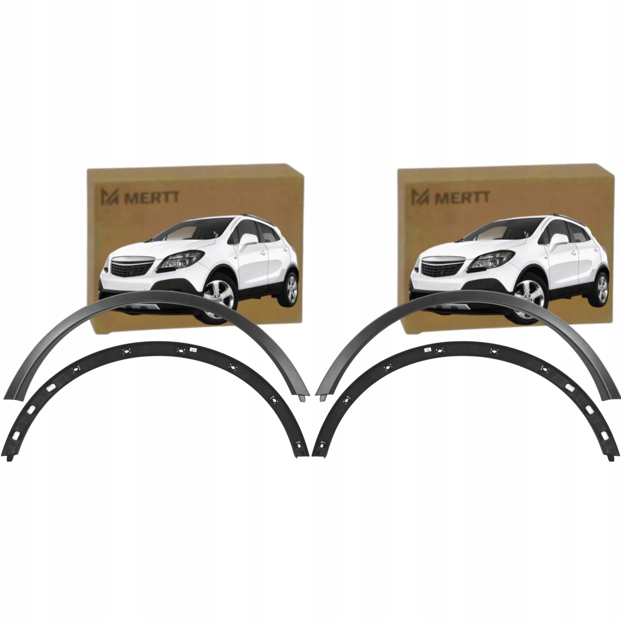 Krytky Lišty Blatníků Přední Pravá Opel Mokka 2012 2016 Komplet